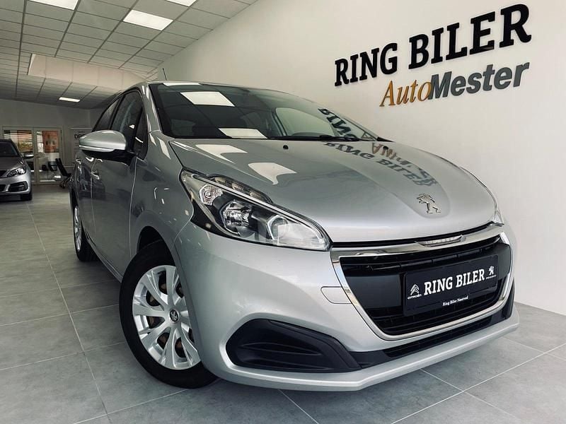 Sølvmetal Brugt 2017 Peugeot 208 Comfort Hatchback | 69.800 kr. (Fair pris) - Billede 1/4