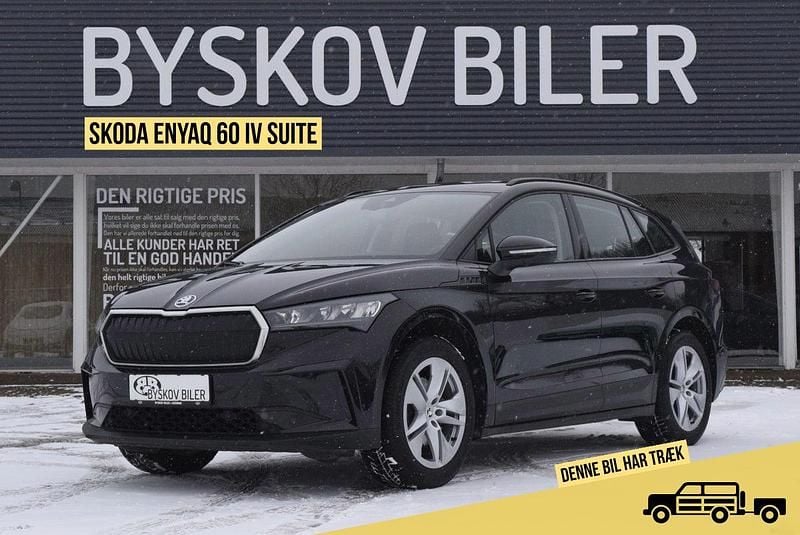 Brugt Skoda Enyaq iV Suite 131 kW (179 HK) 2022 Sortmetal SUV
