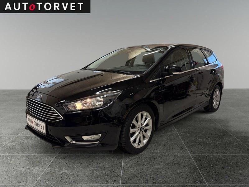 Sort Brugt 2015 Ford Focus Titanium Stationcar | 92.700 kr. (God pris) - Billede 1/4