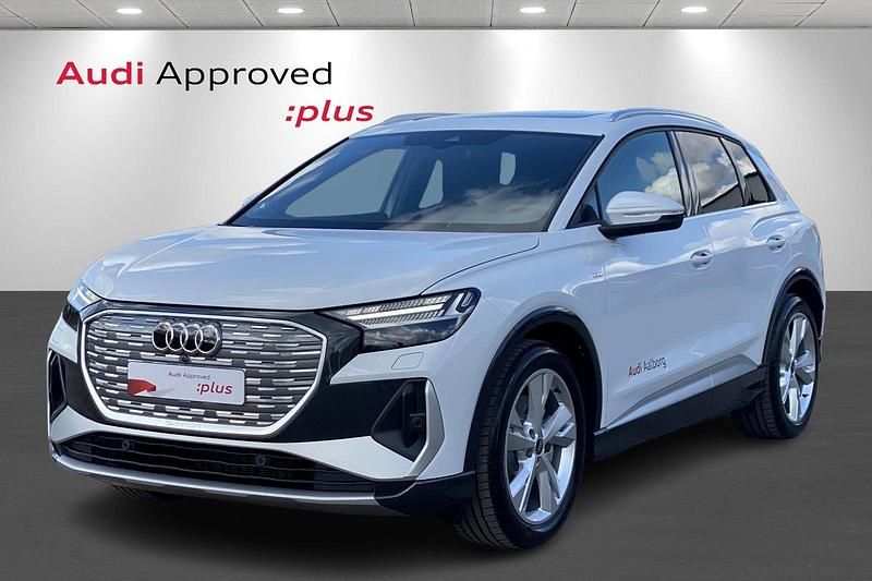Hvidmetal Brugt 2025 Audi Q4 e-tron S-Line SUV | 409.900 kr. (Lidt for dyr) - Billede 1/4