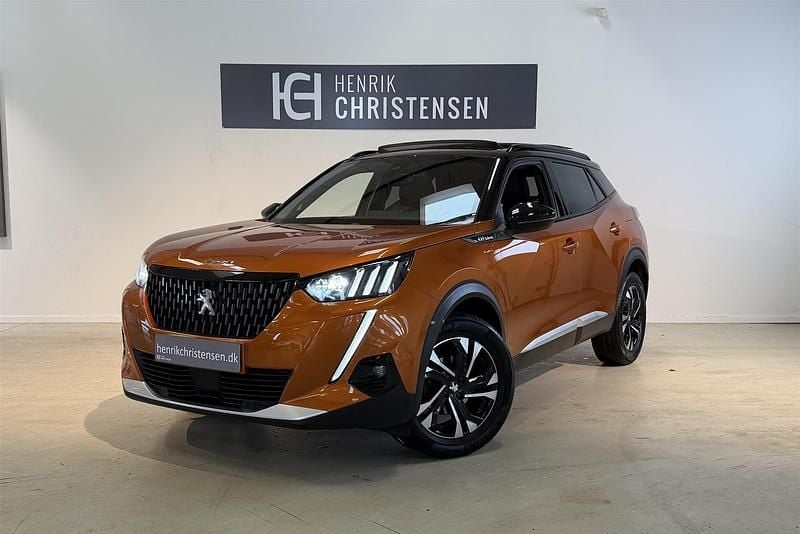 Brugt Peugeot 2008 GT-line 130 HK (95 kW) 2020 Orange fusion SUV