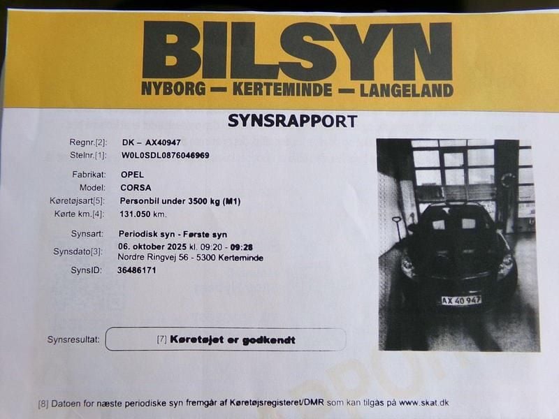 Brugt Opel Corsa Essentia 60 HK (44 kW) 2007 Hatchback