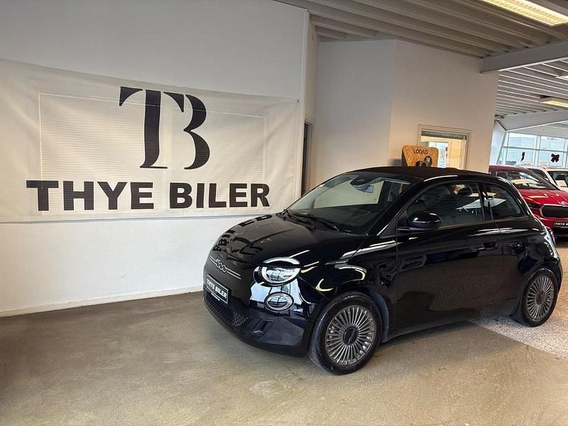 Sort Brugt 2022 Fiat 500e Icon Cabriolet | 119.900 kr. (God pris) - Billede 1/4