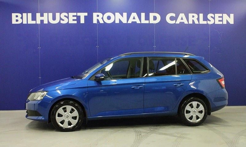 Blåmetal Brugt 2018 Skoda Fabia Ambition Stationcar | 84.900 kr. (God pris) - Billede 1/4