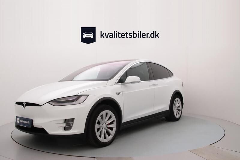 Hvid Brugt 2020 Tesla Model X Performance SUV | 424.900 kr. - Billede 1/4