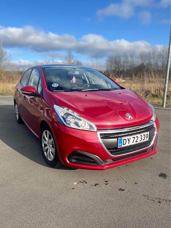 Brugt Peugeot 208 Allure Sky 100 HK (73 kW) 2016 Rød Hatchback