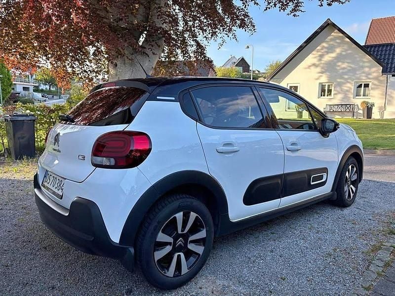 Hvid Brugt 2021 Citroën C3 PureTech Hatchback | 90.000 kr. (Fair pris) - Billede 1/4