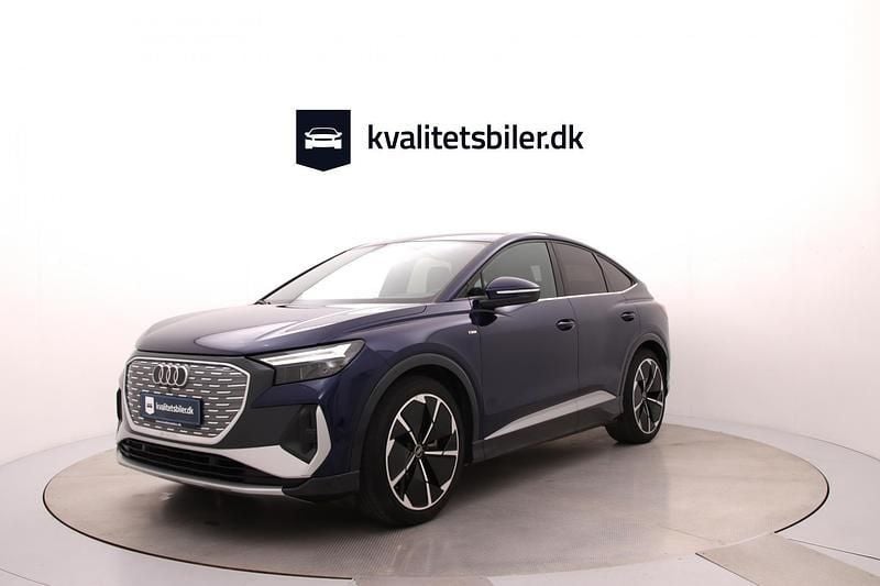 Blåmetal Brugt 2022 Audi Q4 Sportback e-tron S-Line SUV | 299.900 kr. (Super pris) - Billede 1/4