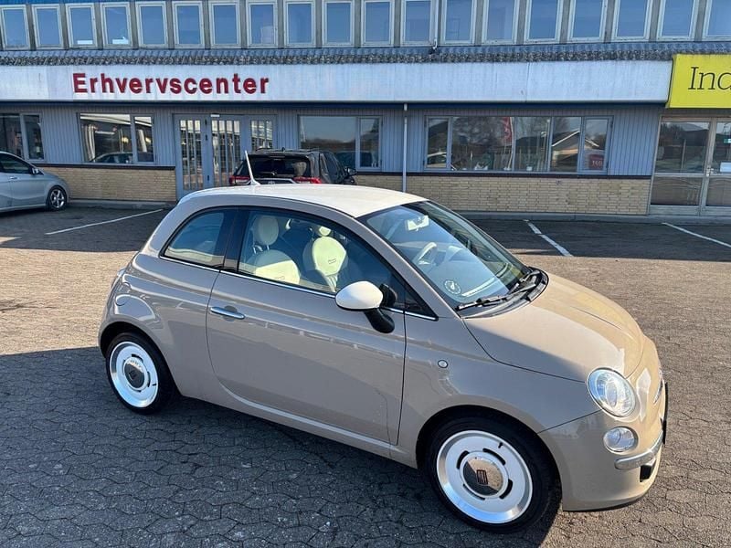Brugt Fiat 500 Lounge 80 HK (58 kW) 2015 Beige