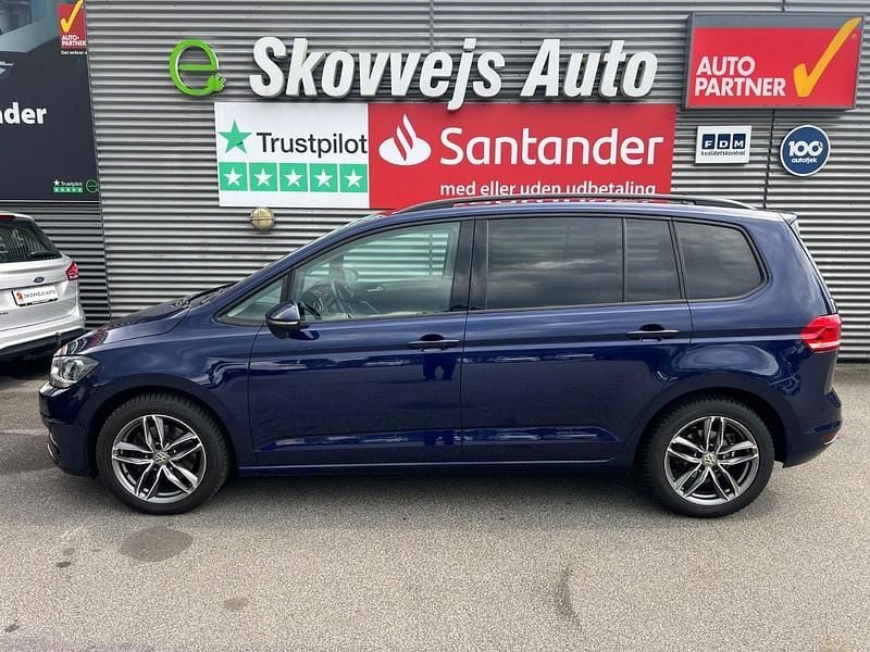 Blåmetal Brugt 2019 VW Touran Comfortline MPV | 229.900 kr. (Fair pris) - Billede 1/4