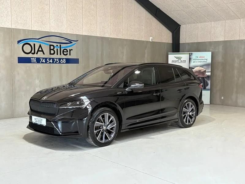 Sortmetal Brugt 2021 Skoda Enyaq iV SportLine SUV | 269.900 kr. - Billede 1/4