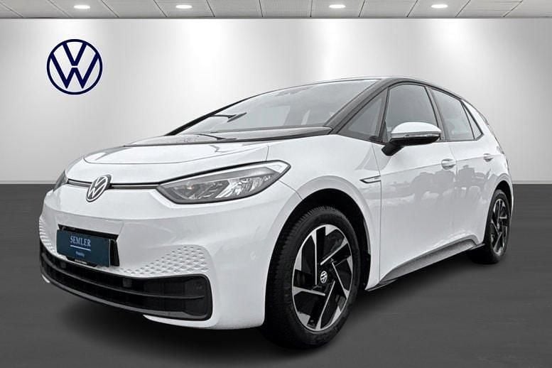 Hvid Brugt 2022 VW ID.3 Pro Hatchback | 159.900 kr. (God pris) - Billede 1/4