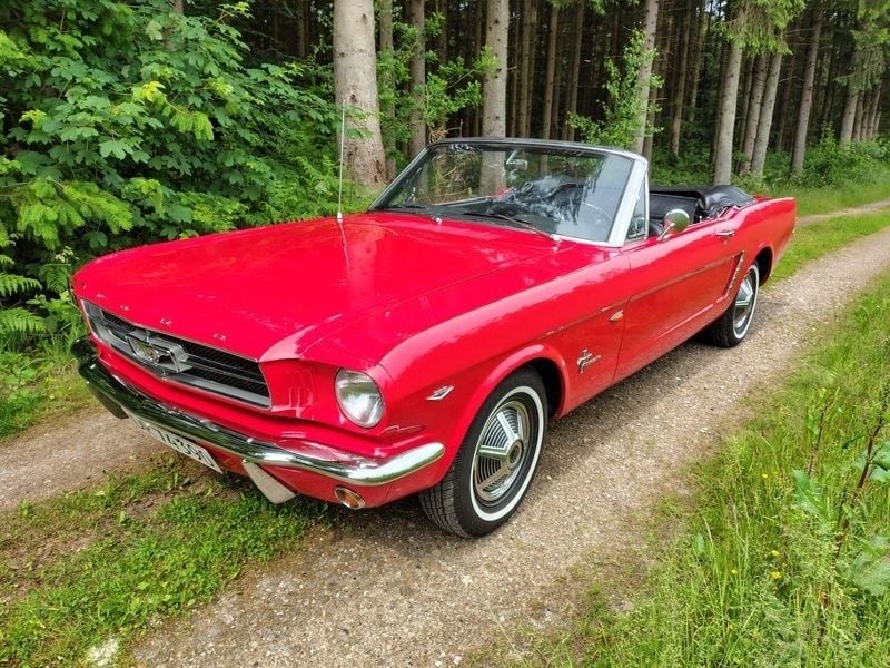 Rød Brugt 1965 Ford Mustang Cabriolet | 289.000 kr. - Billede 1/4