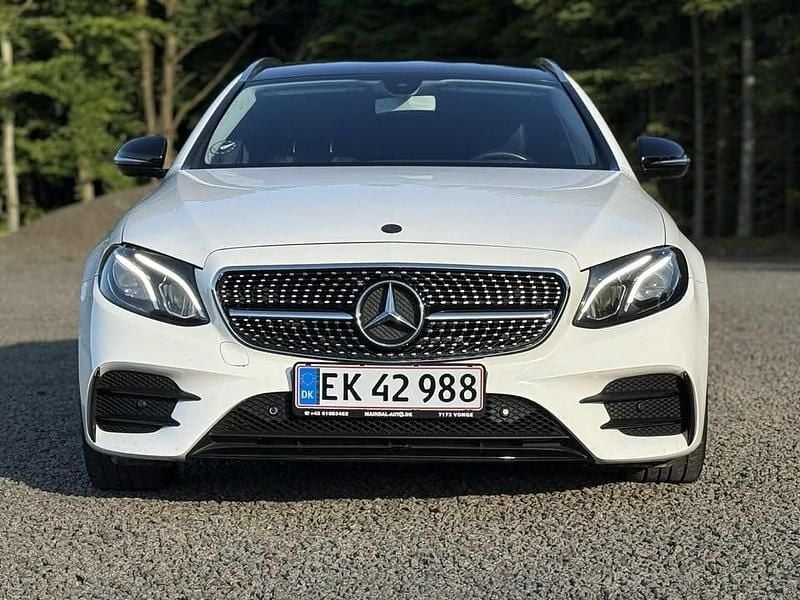 Brugt Mercedes E220 AMG line 194 HK (142 kW) 2017 Hvid Stationcar