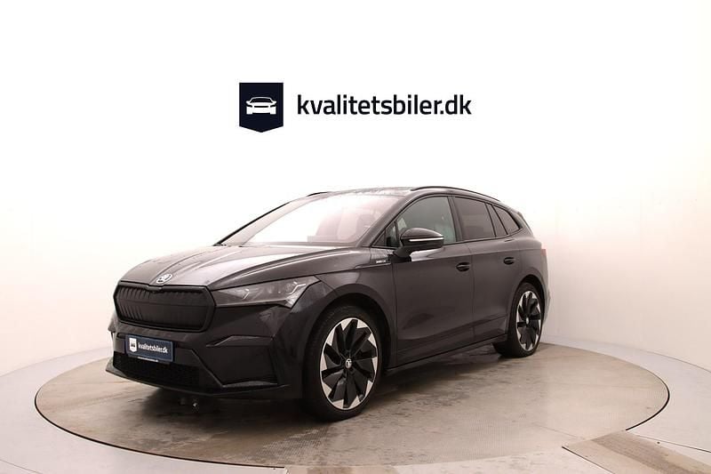 Sort Brugt 2022 Skoda Enyaq iV SportLine SUV | 169.900 kr. - Billede 1/4