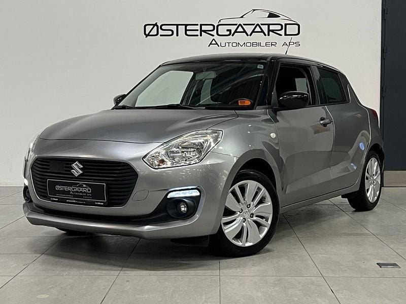 Sølvmetal Brugt 2019 Suzuki Swift Action Hatchback | 87.700 kr. (God pris) - Billede 1/4