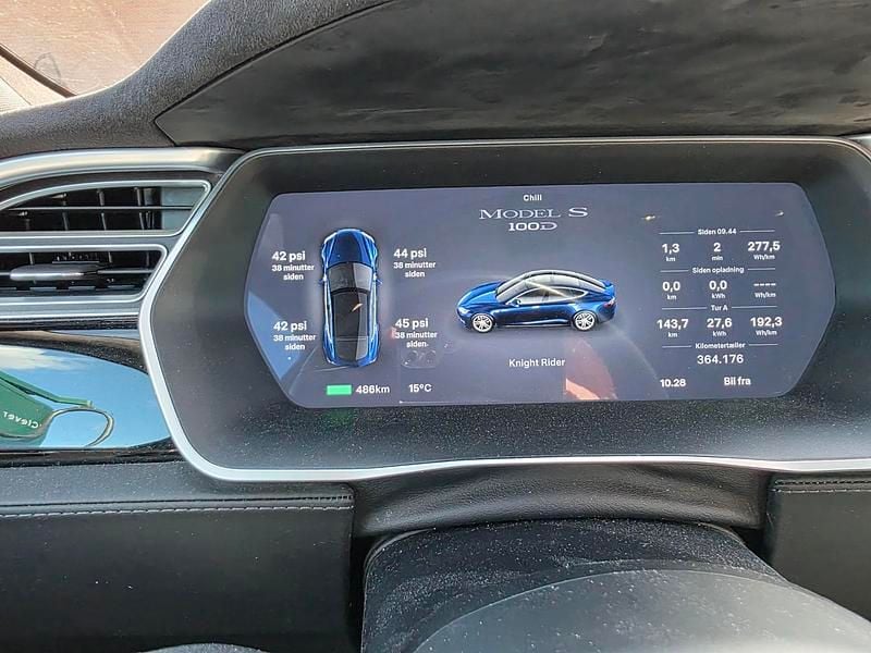 Deep Blue Metallic Brugt 2015 Tesla Model S Long Range AWD Sedan | 235.000 kr. - Billede 1/8