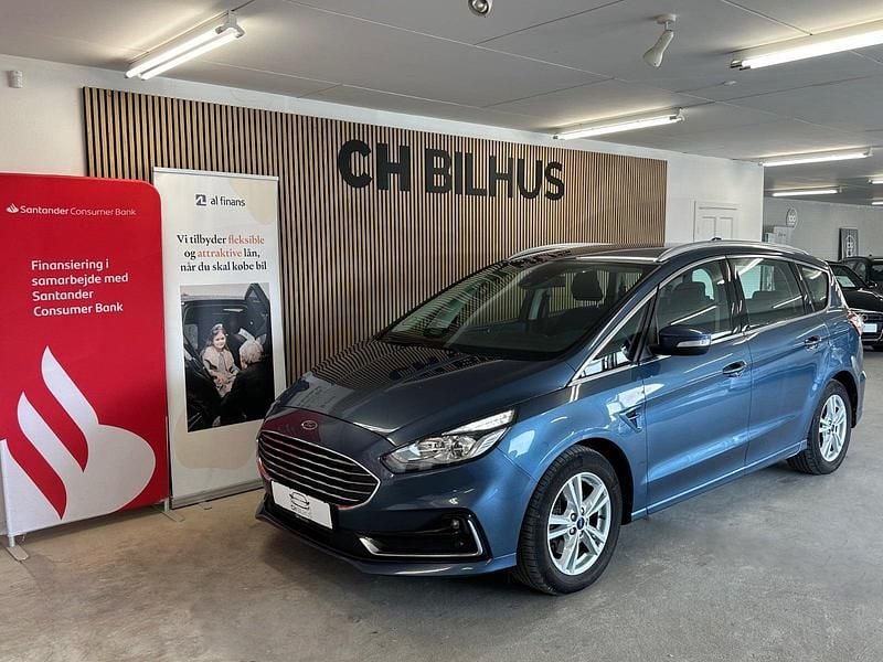 Blåmetal Brugt 2020 Ford S-MAX Titanium MPV | 199.500 kr. (God pris) - Billede 1/4