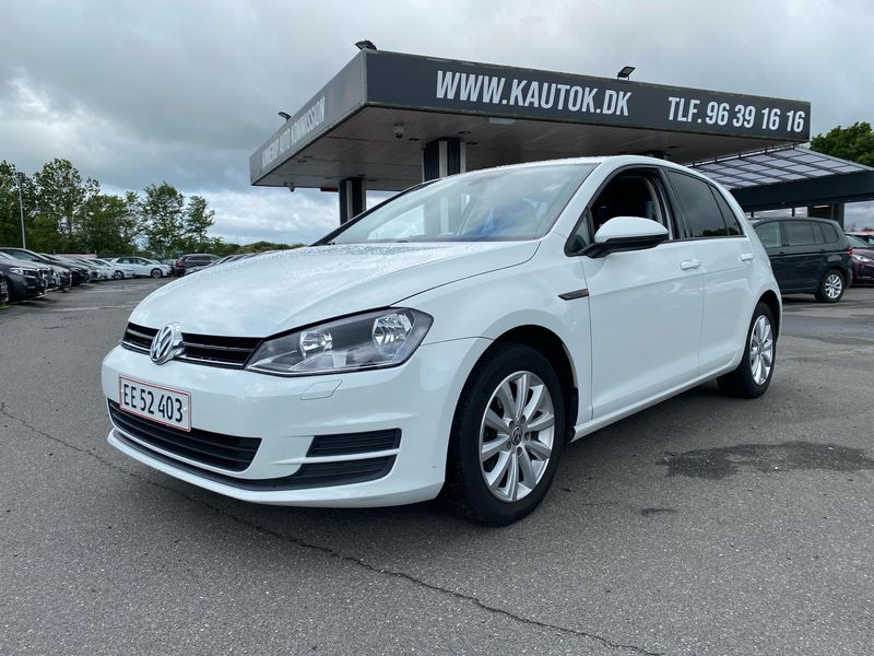 Hvid Brugt 2013 VW Golf VII Trendline Hatchback | 69.900 kr. (Dyr) - Billede 1/4