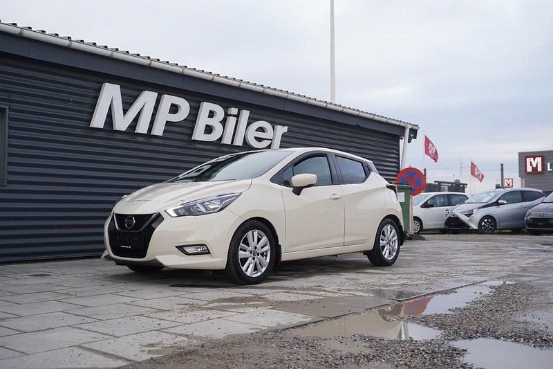 Beige Brugt 2020 Nissan Micra Acenta Hatchback | 129.900 kr. (Dyr) - Billede 1/4