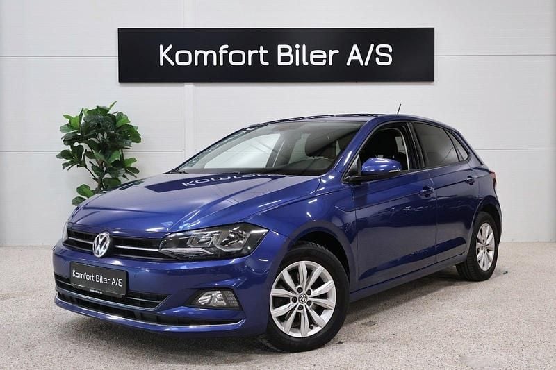 Blåmetal Brugt 2018 VW Polo Highline Hatchback | 139.800 kr. (Fair pris) - Billede 1/4