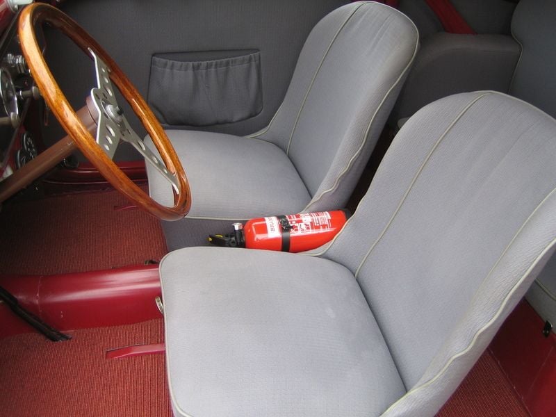 Brugt Fiat 500C 16 HK (11 kW) 1953 Rød Cabriolet