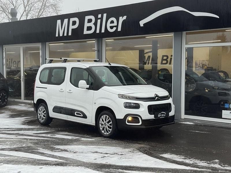 Hvid Brugt 2021 Citroën Berlingo Feel MPV | 159.900 kr. (Lidt for dyr) - Billede 1/4