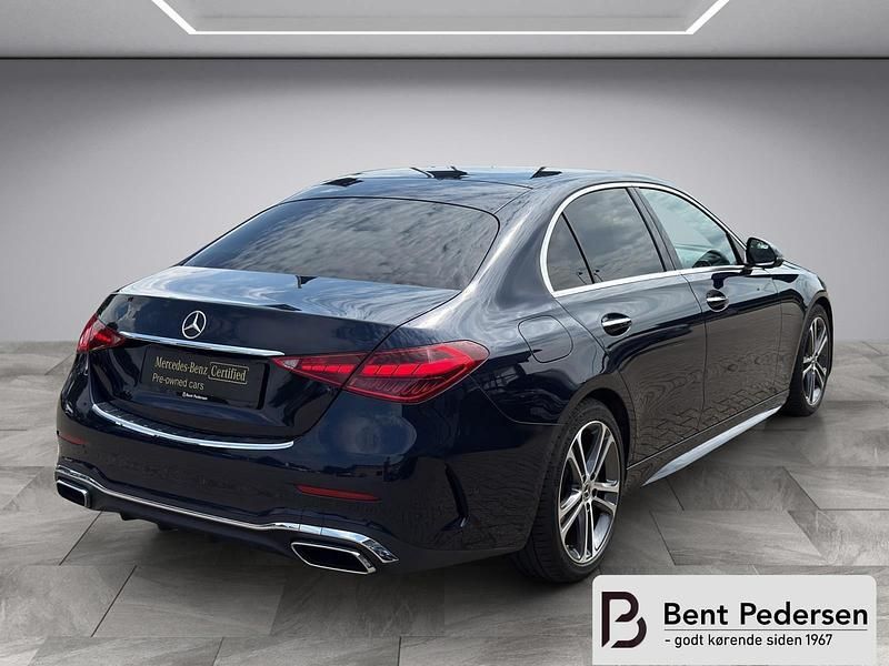 Blåmetal Brugt 2022 Mercedes C300 Progressive Sedan | 649.900 kr. - Billede 1/4