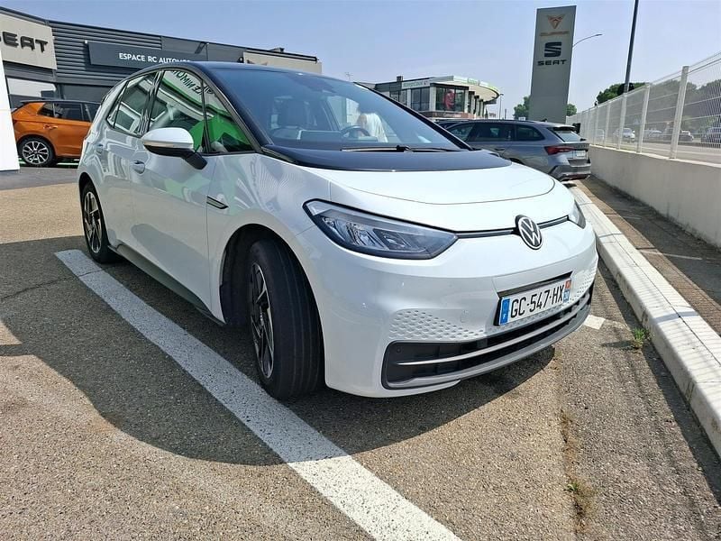 Farve ……………………………………………………………………. hvid Brugt 2021 VW ID.3 Pure Hatchback | 139.900 kr. (Fair pris) - Billede 1/4