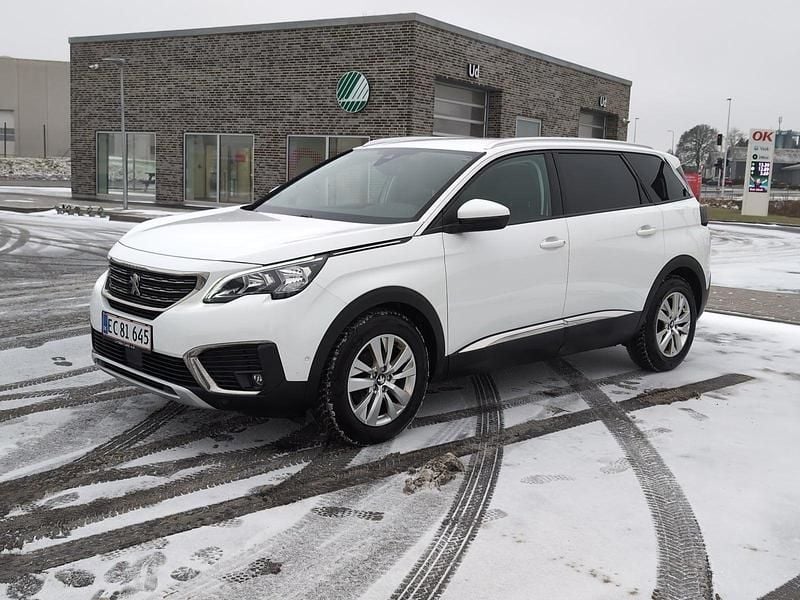 Hvid Brugt 2019 Peugeot 5008 Allure SUV | 199.900 kr. (God pris) - Billede 1/4