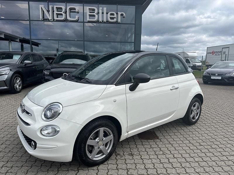 Hvid Brugt 2024 Fiat 500 Comfort | 119.780 kr. (Super pris) - Billede 1/4
