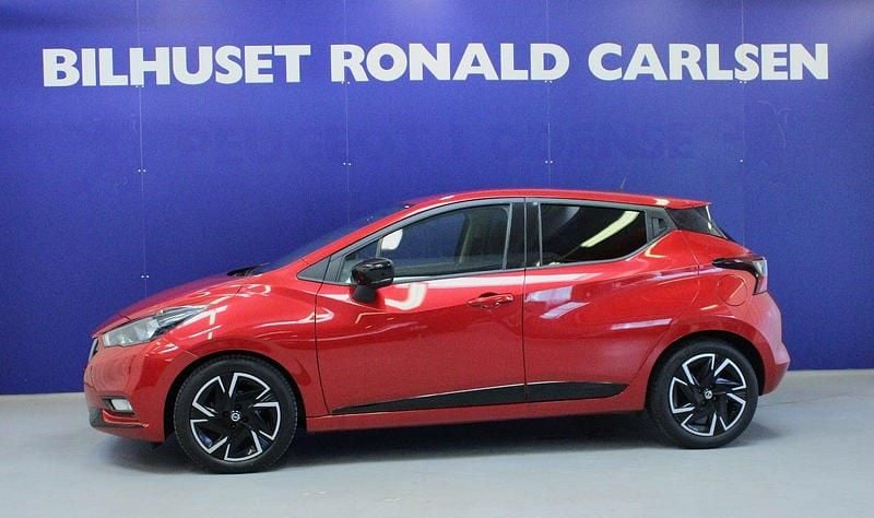 Rødmetal Brugt 2022 Nissan Micra Visia Hatchback | 144.900 kr. (Lidt for dyr) - Billede 1/4