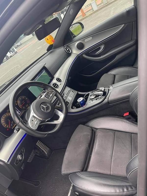 Brugt Mercedes E220 AMG line 194 HK (142 kW) 2019 Sort Sedan