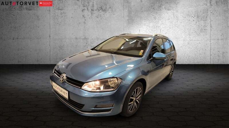 Blåmetal Brugt 2017 VW Golf VII Allstar Stationcar | 109.700 kr. (Super pris) - Billede 1/4