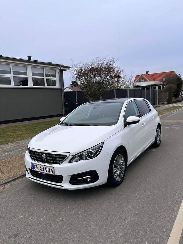 Brugt Peugeot 308 130 HK (95 kW) 2019 Hvid Hatchback