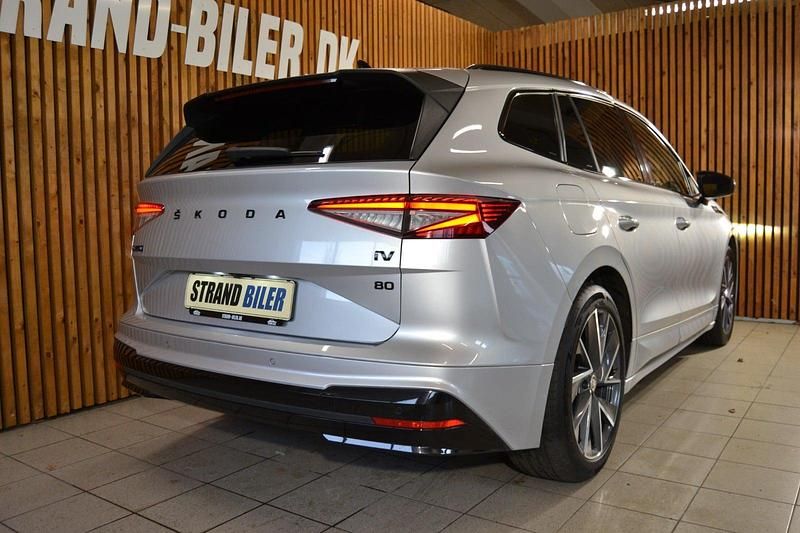 Brugt Skoda Enyaq iV SportLine 150 kW (204 HK) 2021 Sølvmetal SUV