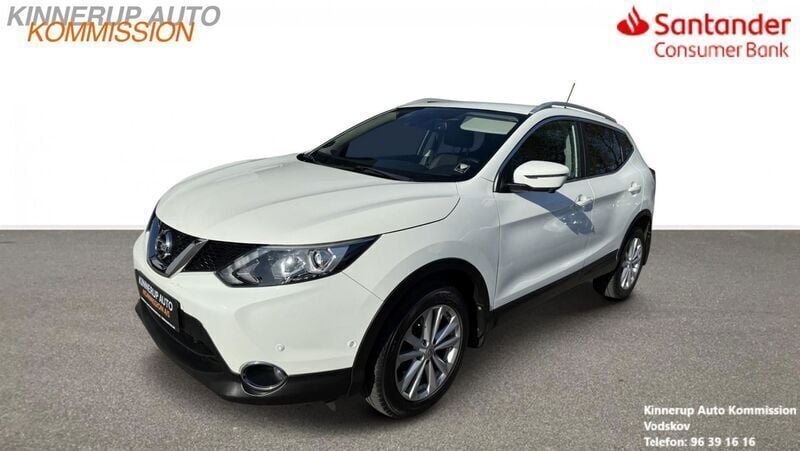 Hvid Brugt 2016 Nissan Qashqai Tekna SUV | 129.900 kr. (God pris) - Billede 1/4