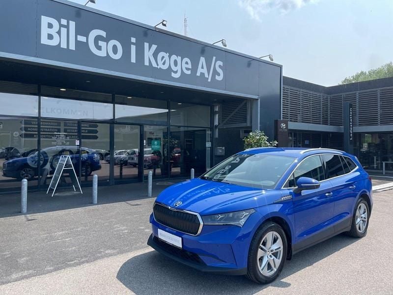 Blåmetal Brugt 2022 Skoda Enyaq iV SUV | 249.900 kr. (Super pris) - Billede 1/4