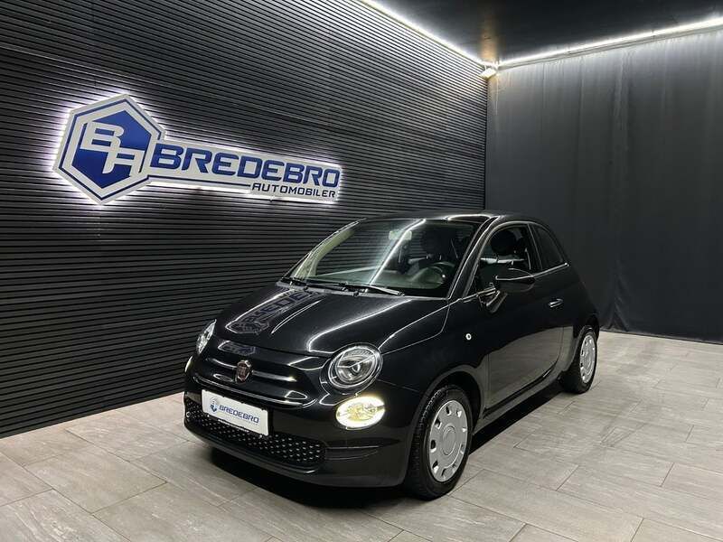 Sort Brugt 2018 Fiat 500 Lounge | 84.500 kr. (Fair pris) - Billede 1/4