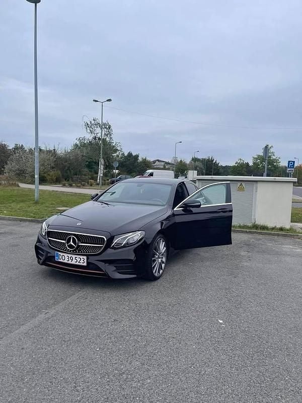 Brugt Mercedes E220 AMG line 194 HK (142 kW) 2019 Sort Sedan