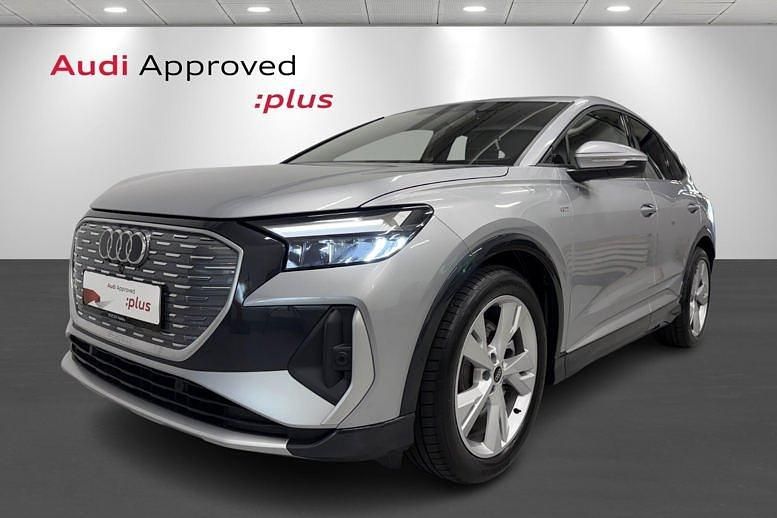 Sølvmetal Brugt 2024 Audi Q4 Sportback e-tron Design SUV | 394.900 kr. - Billede 1/4