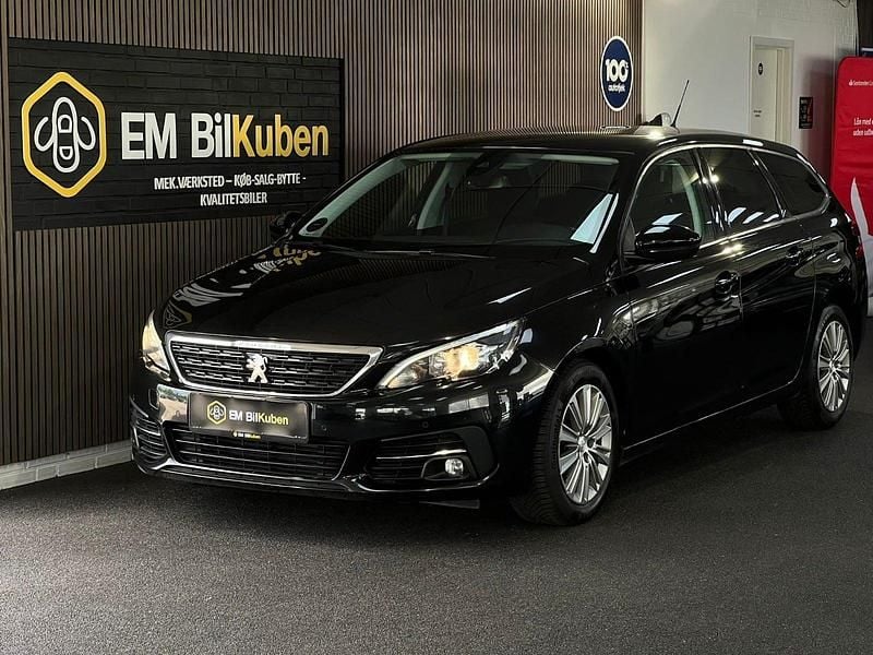 Sortmetal Brugt 2017 Peugeot 308 Active Stationcar | 74.900 kr. (God pris) - Billede 1/4