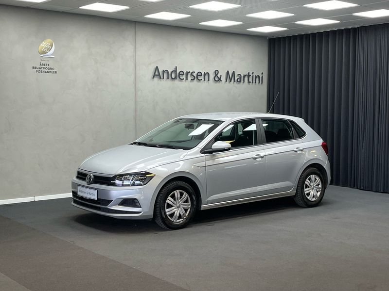 Sølvmetal Brugt 2018 VW Polo Trendline Hatchback | 97.900 kr. (Fair pris) - Billede 1/4