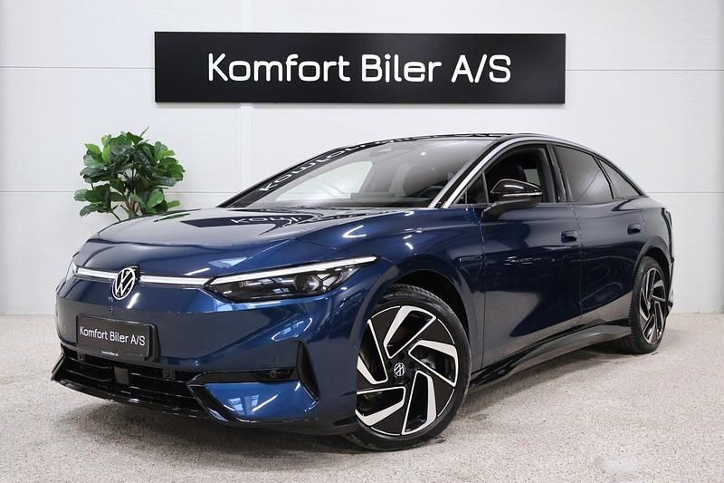 Blåmetal Brugt 2023 VW ID.7 Pro Hatchback | 379.800 kr. (Fair pris) - Billede 1/4