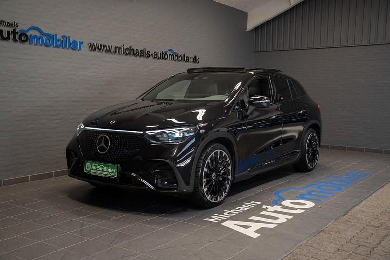 Sortmetal Brugt 2023 Mercedes EQE350 AMG line SUV | 649.900 kr. - Billede 1/4