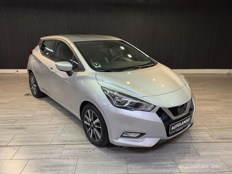 Sølvmetal Brugt 2019 Nissan Micra Acenta Hatchback | 69.800 kr. (Fair pris) - Billede 1/4