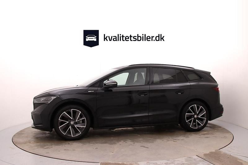 Brugt Skoda Enyaq iV SportLine 150 kW (204 HK) 2022 Sortmetal SUV