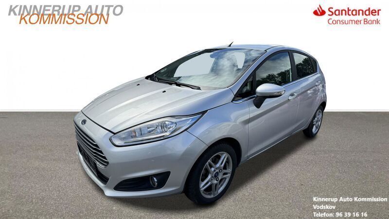 Sølvmetal Brugt 2014 Ford Fiesta Titanium Hatchback | 39.900 kr. (Fair pris) - Billede 1/4