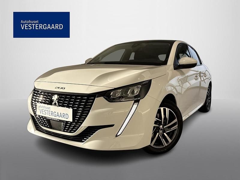 Hvid Brugt 2020 Peugeot 208 Allure Sky Hatchback | 124.899 kr. (Fair pris) - Billede 1/4