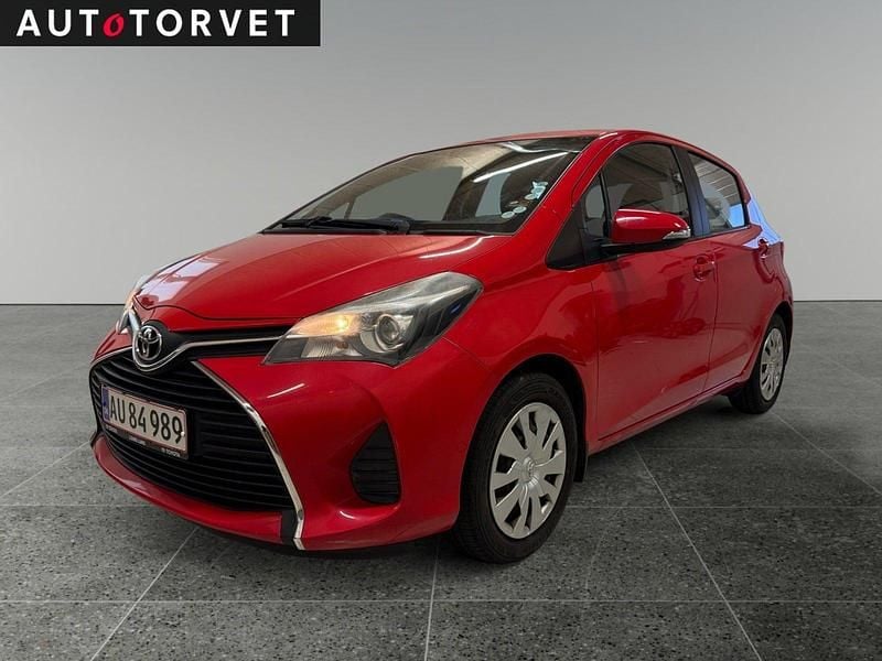 Rød Brugt 2015 Toyota Yaris Touch Hatchback | 74.700 kr. (God pris) - Billede 1/4